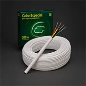 Cabo Condutti 2 Pares x 24AWG 50 CCA Multicores Branco 100m